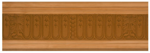 5 7/8" x 29/32" Fluted Acanthus Leaf Crown Moulding