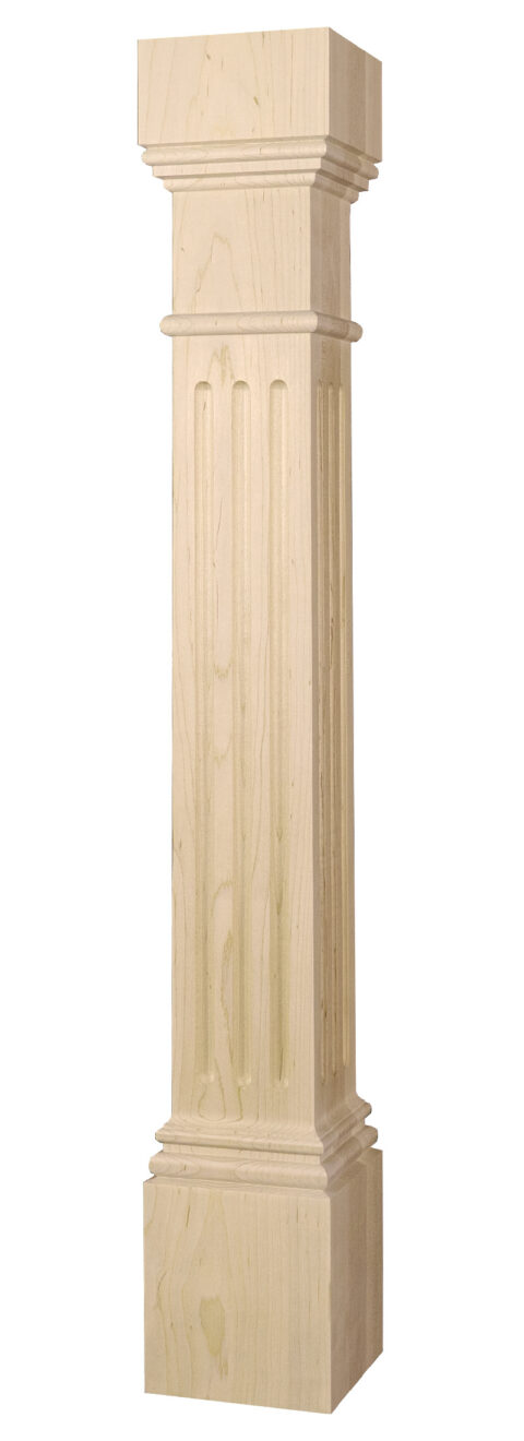 Square Shape Column Osborne Wood | Traditional Square Cabainet Column