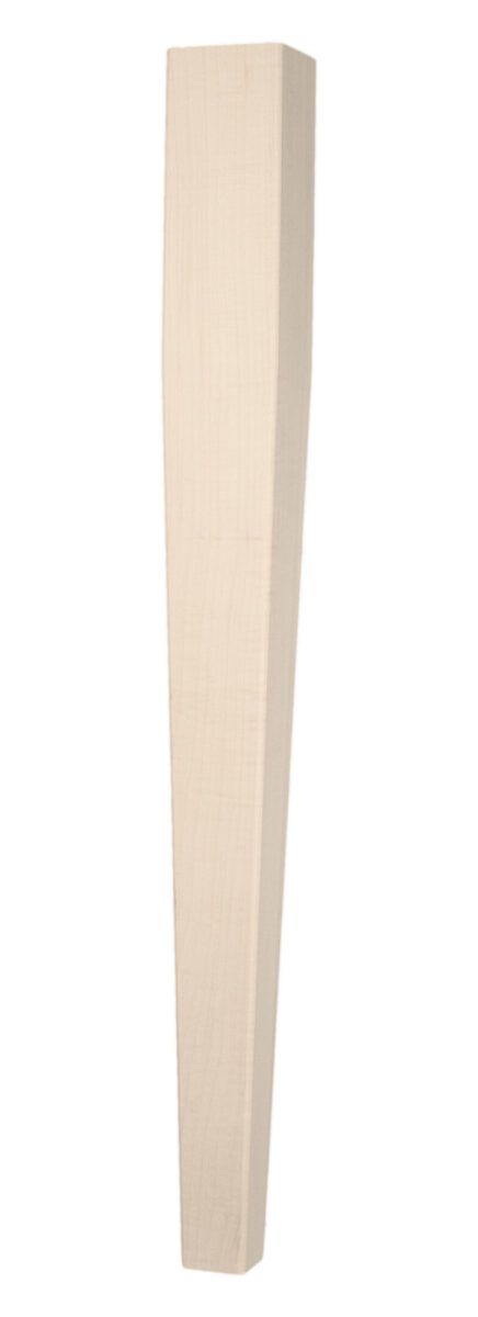 Four Sided Tapered Kitchen Island Leg with Rounded Edges - Thumbnail 4