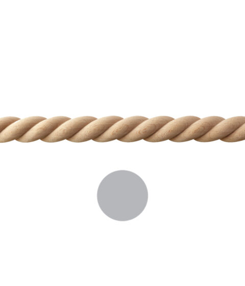 1" Full Round Rope Moulding