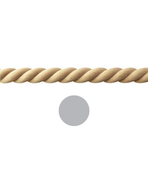3/4" Full Round Rope Moulding