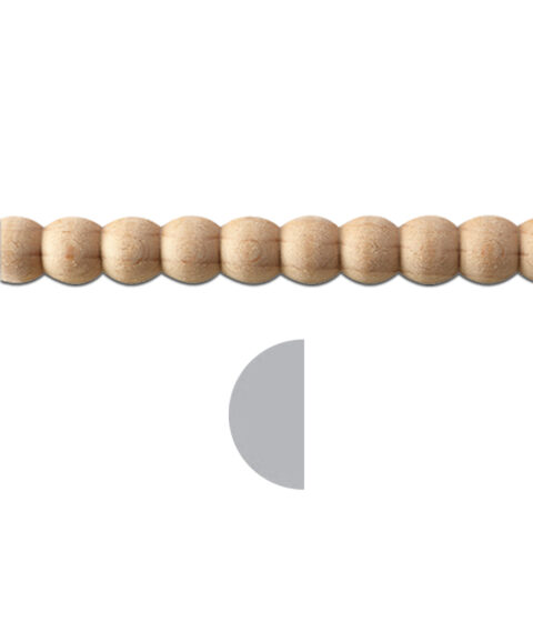 11/32" x 5/32" Half Round Bead Moulding (3' Long)