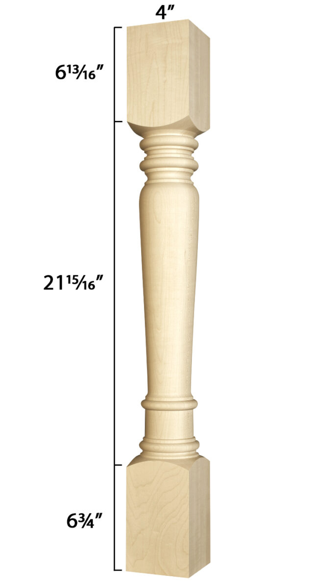 Husky Round Kitchen Island Leg - Thumbnail 3