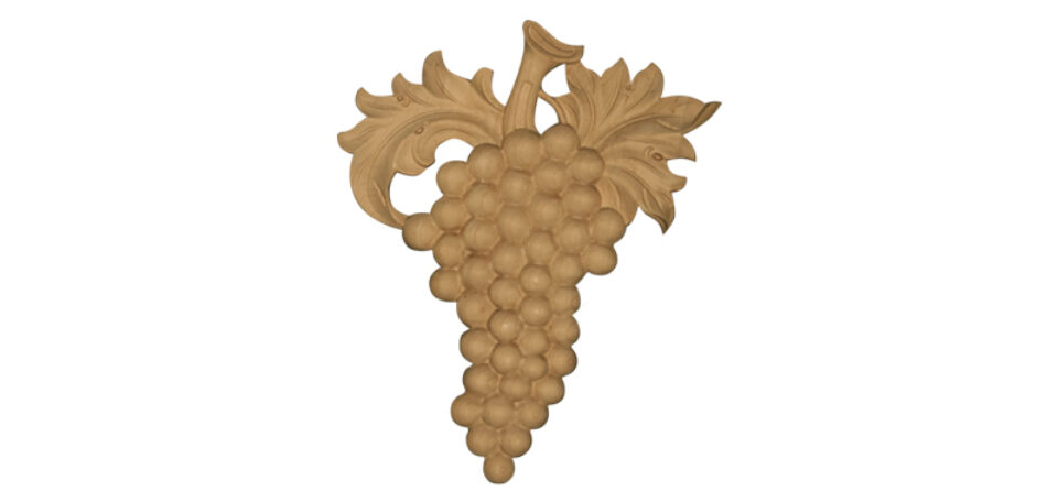 Osborne Wood | Large Grape Onlay, Right
