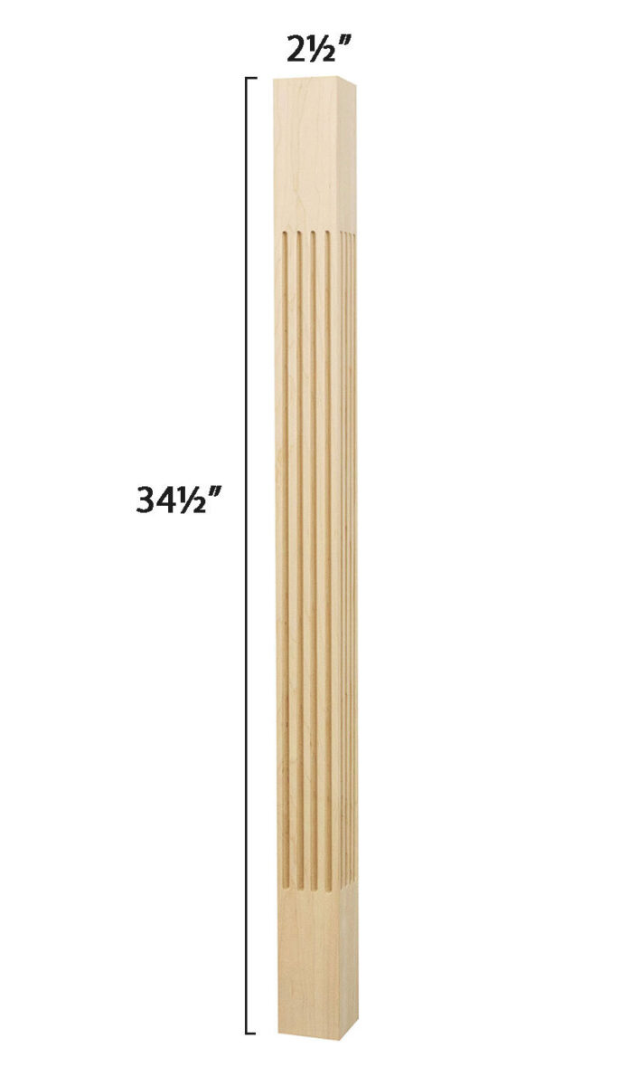 Osborne Wood | Lassen Contemporary Two Sided Fluted Post