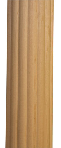2 5/8" x 7/8" Lg Reeded Half Round Moulding