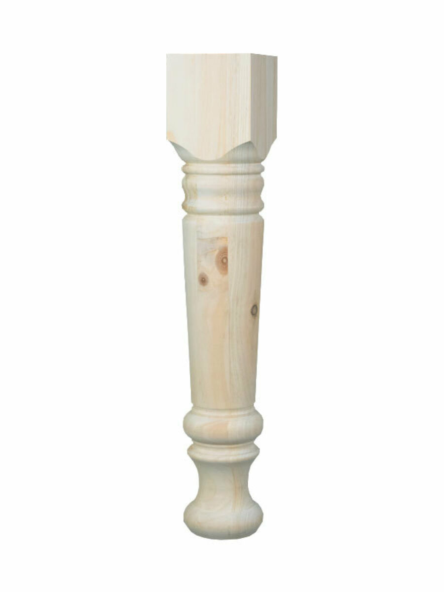 Osborne Wood Products 29 x 5 Massive Farm Dining Table Leg in Alder
