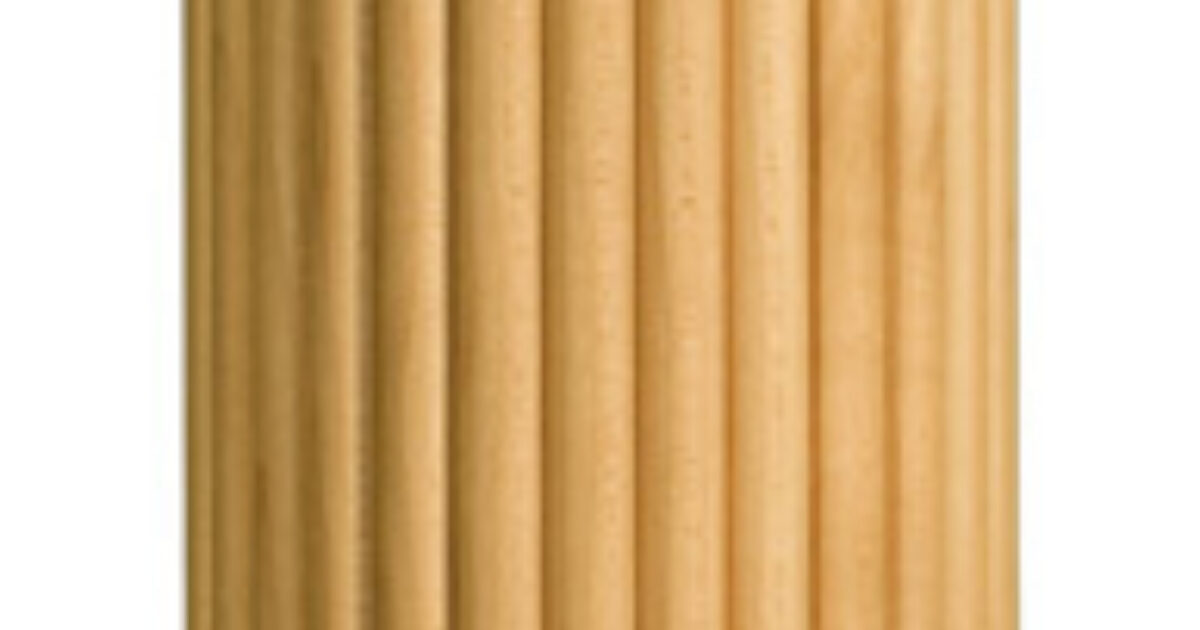 Reeded Post Osborne Wood | Massive Reeded Island Post