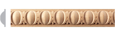 1" x 3/8" Mirror Egg & Dart Moulding