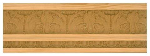 5 13/16" x 31/32" Modified Acanthus Leaf Crown Moulding
