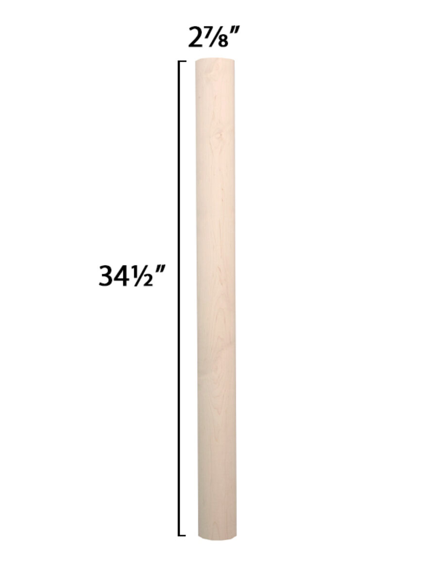 Narrow Round Kitchen Island Leg - Thumbnail 4