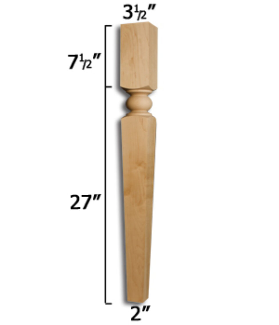 Newcastle Kitchen Island Leg