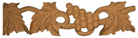 4 1/2" x 3/4" Open Grape Vine Moulding