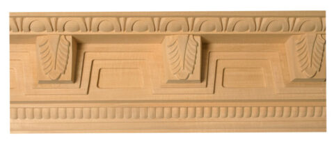 6 1/2" x 3 1/8" Ornate Carved Crown