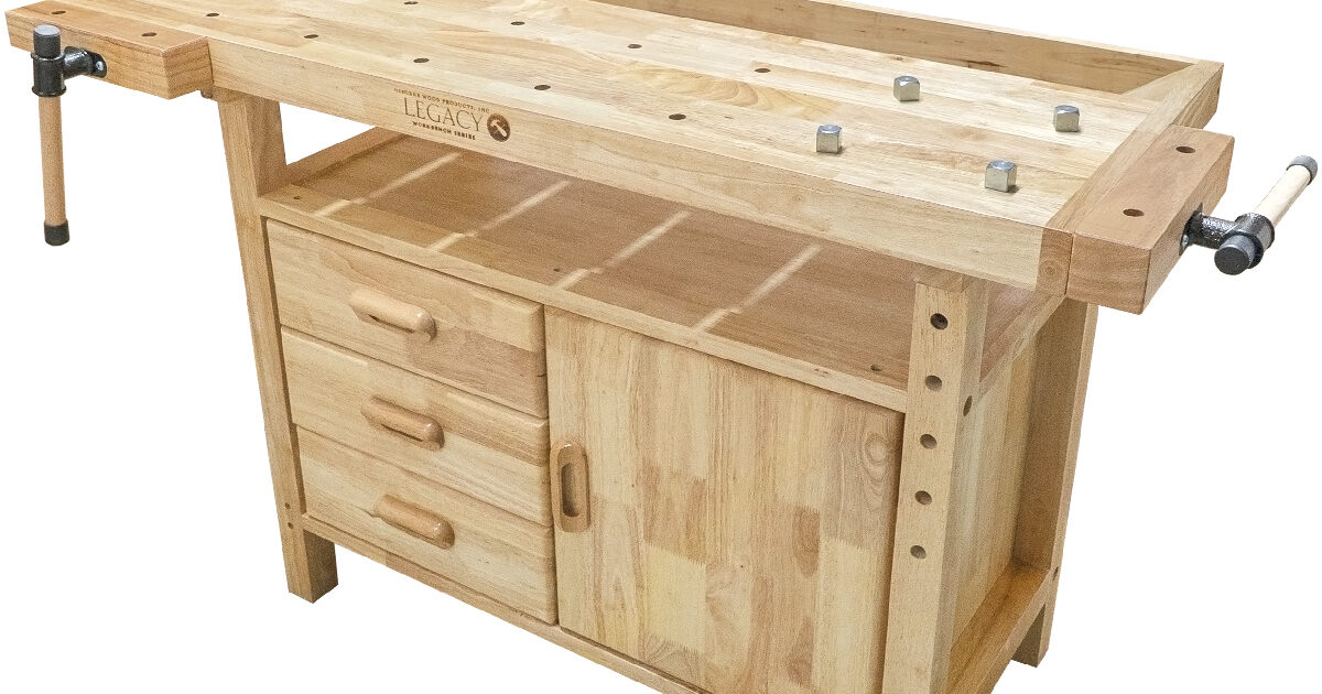 Osborne Wood | Osborne Legacy Workbench with Double Vise Grip,…