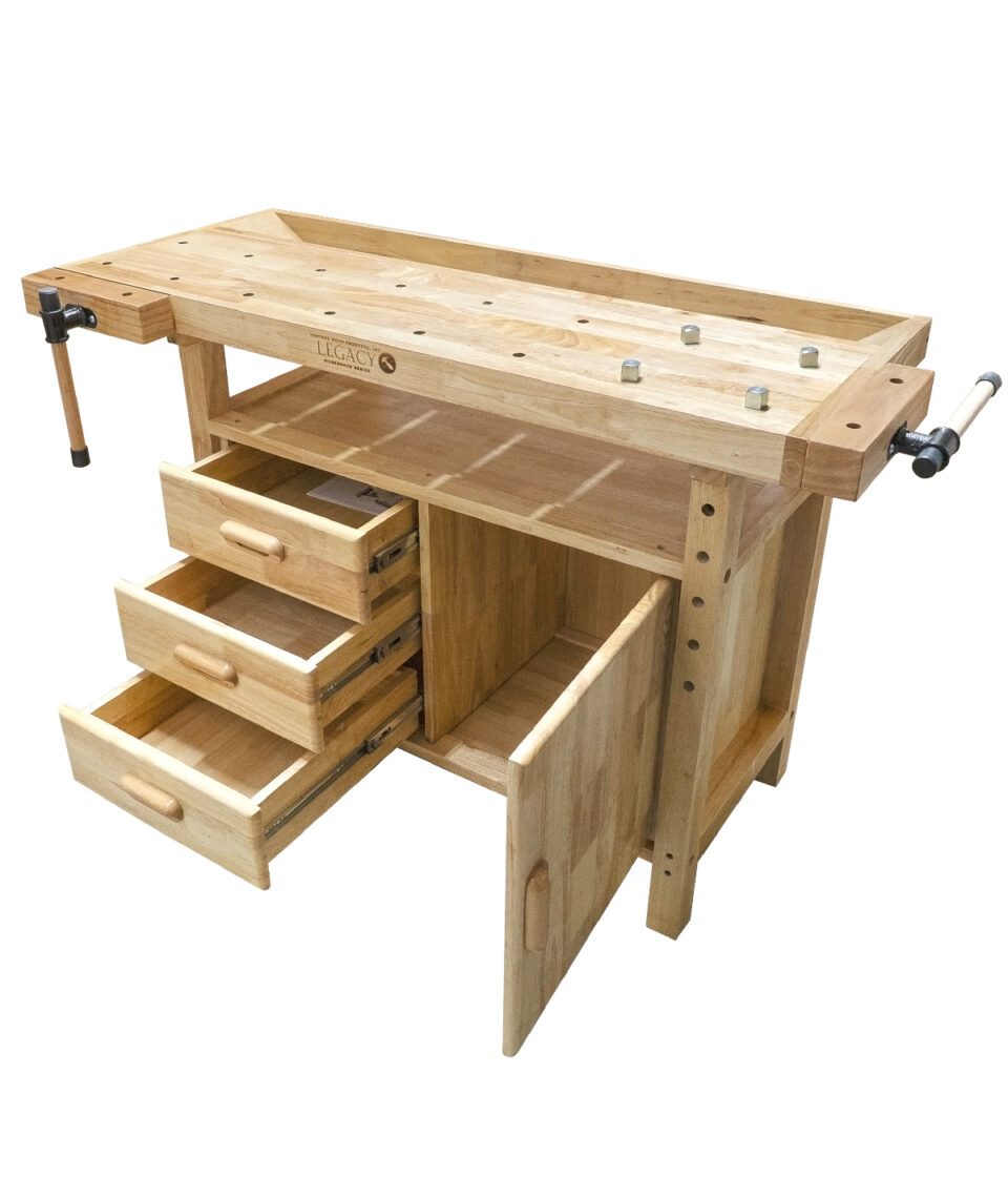 Osborne Wood | Osborne Legacy Workbench with Double Vise Grip,…
