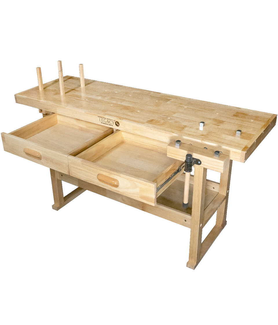 Osborne Wood | Osborne Legacy Workbench with Vise Grip and Double…