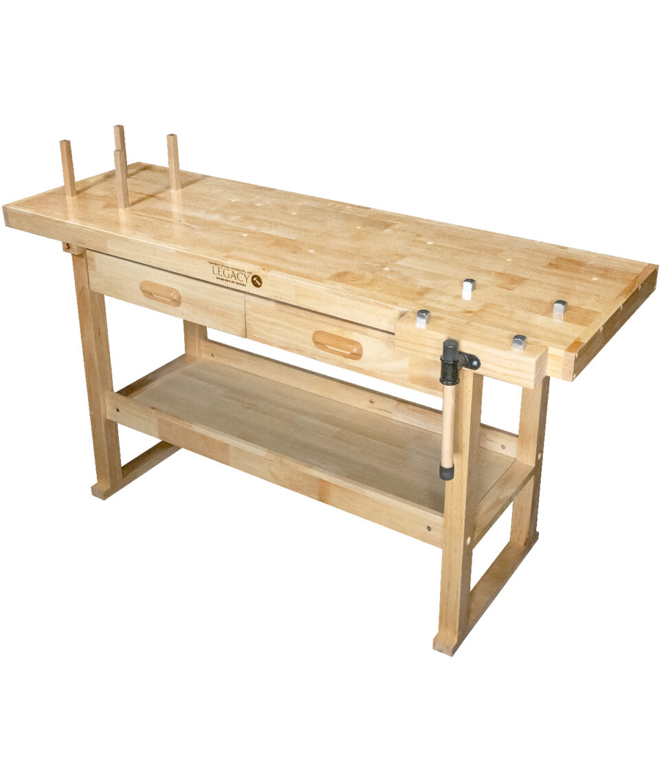 Osborne Wood | Osborne Legacy Workbench with Vise Grip and Double…
