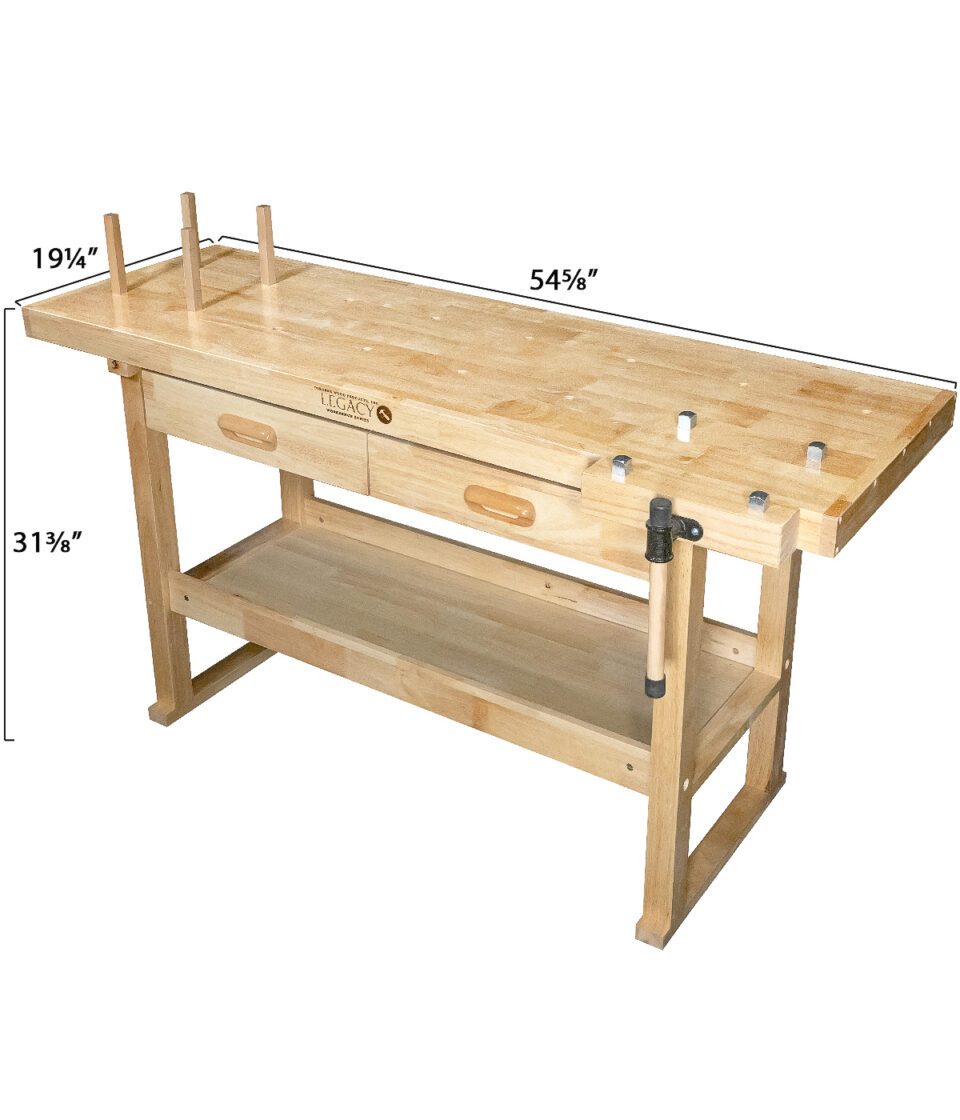 Osborne Wood | Osborne Legacy Workbench with Vise Grip and Double…