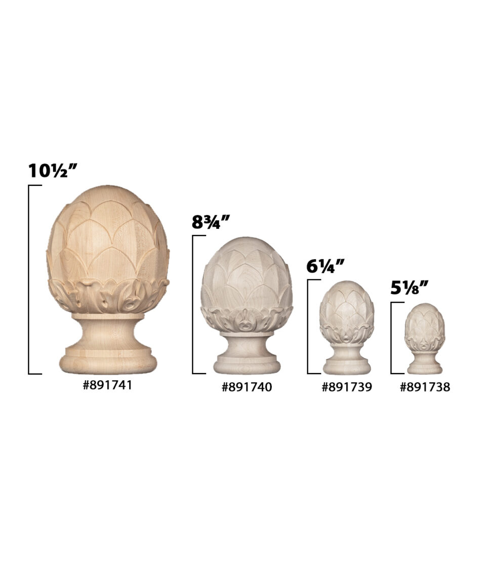 Oversized Artichoke Finial | Osborne Wood