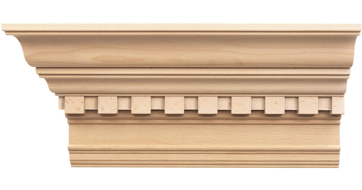 Osborne Wood | Oversized Classic Dentil Crown Moulding