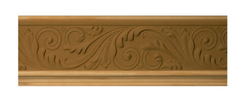 5 1/2" x 1" Scroll Leaf Frieze Chair Rail Moulding