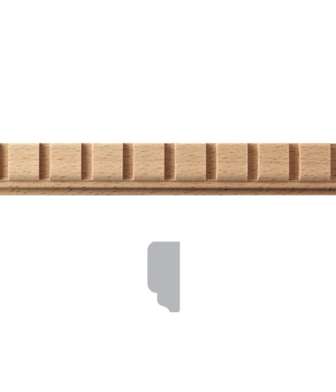 27/32" x 13/32" Simple Dentil Moulding