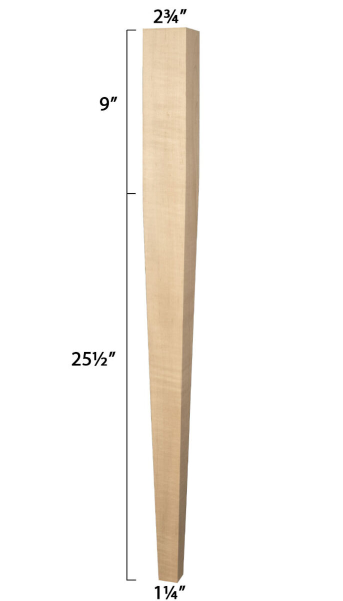 Slim 4 Sided Tapered Island Leg - Thumbnail 4
