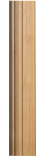 1 3/8" x 3/4" Sm. Fluted Half Round Moulding