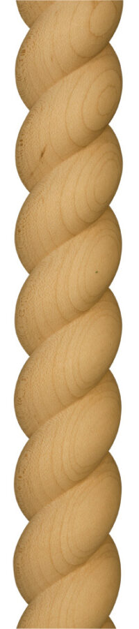 1 3/8" x 3/4" Half Round Rope Moulding
