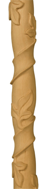 1 3/8" x 3/4" Sm. Vine Half Round Moulding