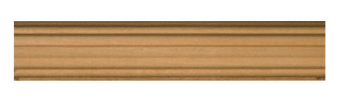 1" x 1/2" Small Reeded Half Round Moulding