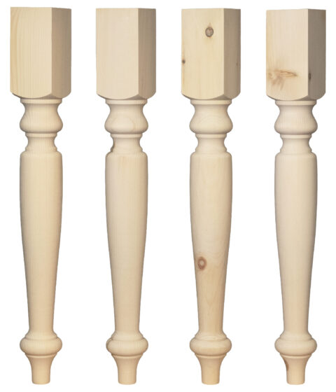 SOLD AS A SET OF FOUR~English Country Dining Table Leg