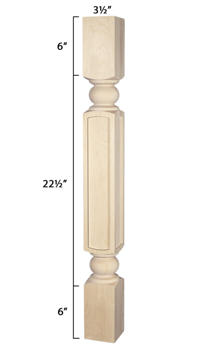 Sonora Mission Kitchen Island Leg - Thumbnail 2