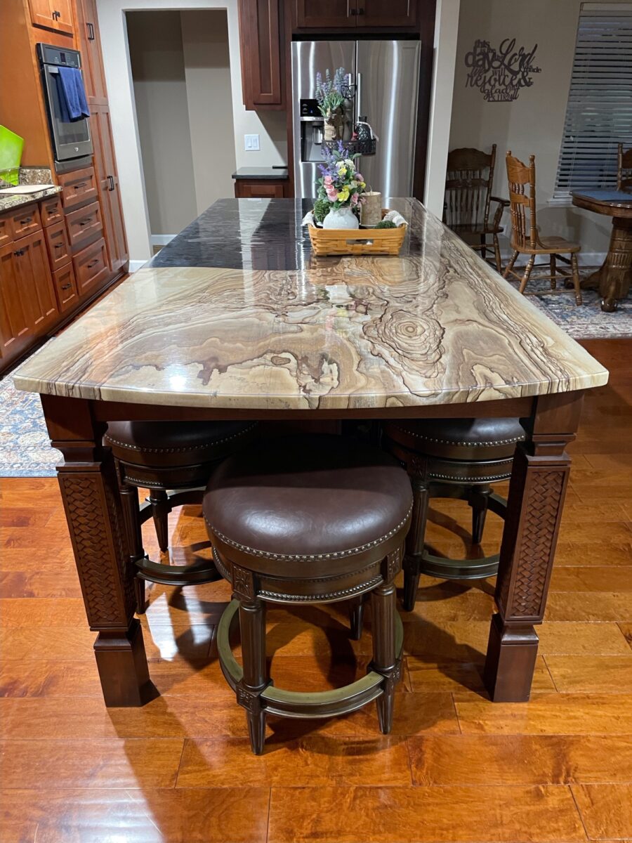 Osborne Wood | Square Basket Weave Island Leg