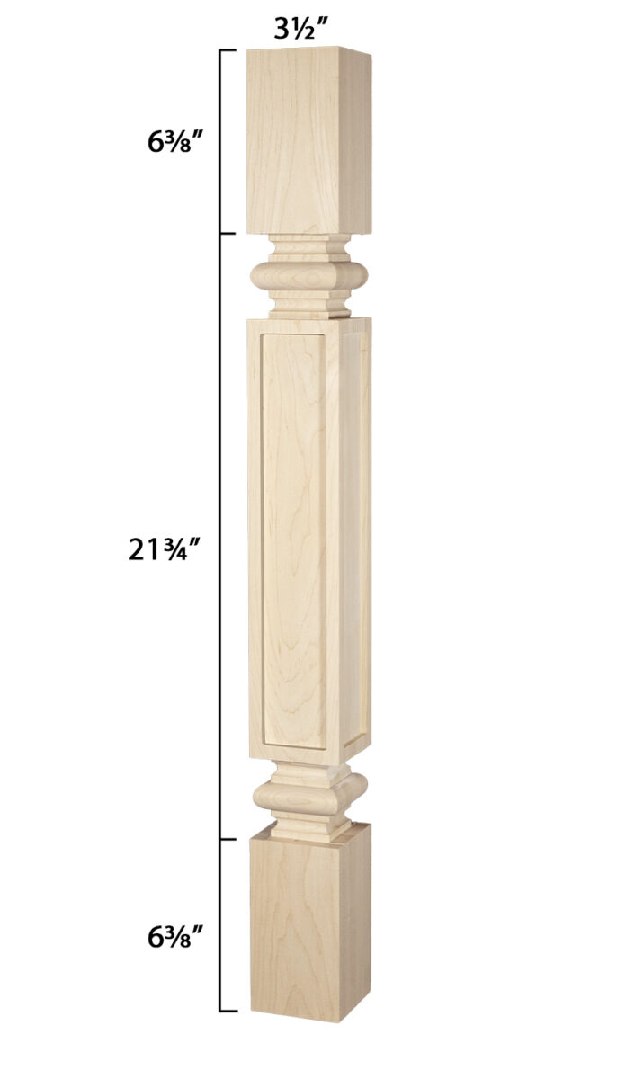 Tahoe Mission Kitchen Island Leg - Thumbnail 2