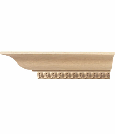 3 7/8" x 7/8" Traditional Lambs Tongue Crown Moulding