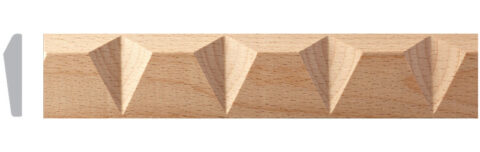 1 15/32" x 13/32" Transitional Carved Moulding
