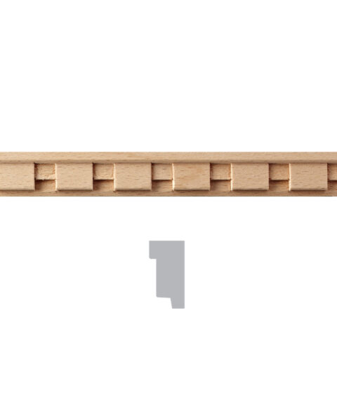 13/16" x 3/8" Transitional Dentil Moulding