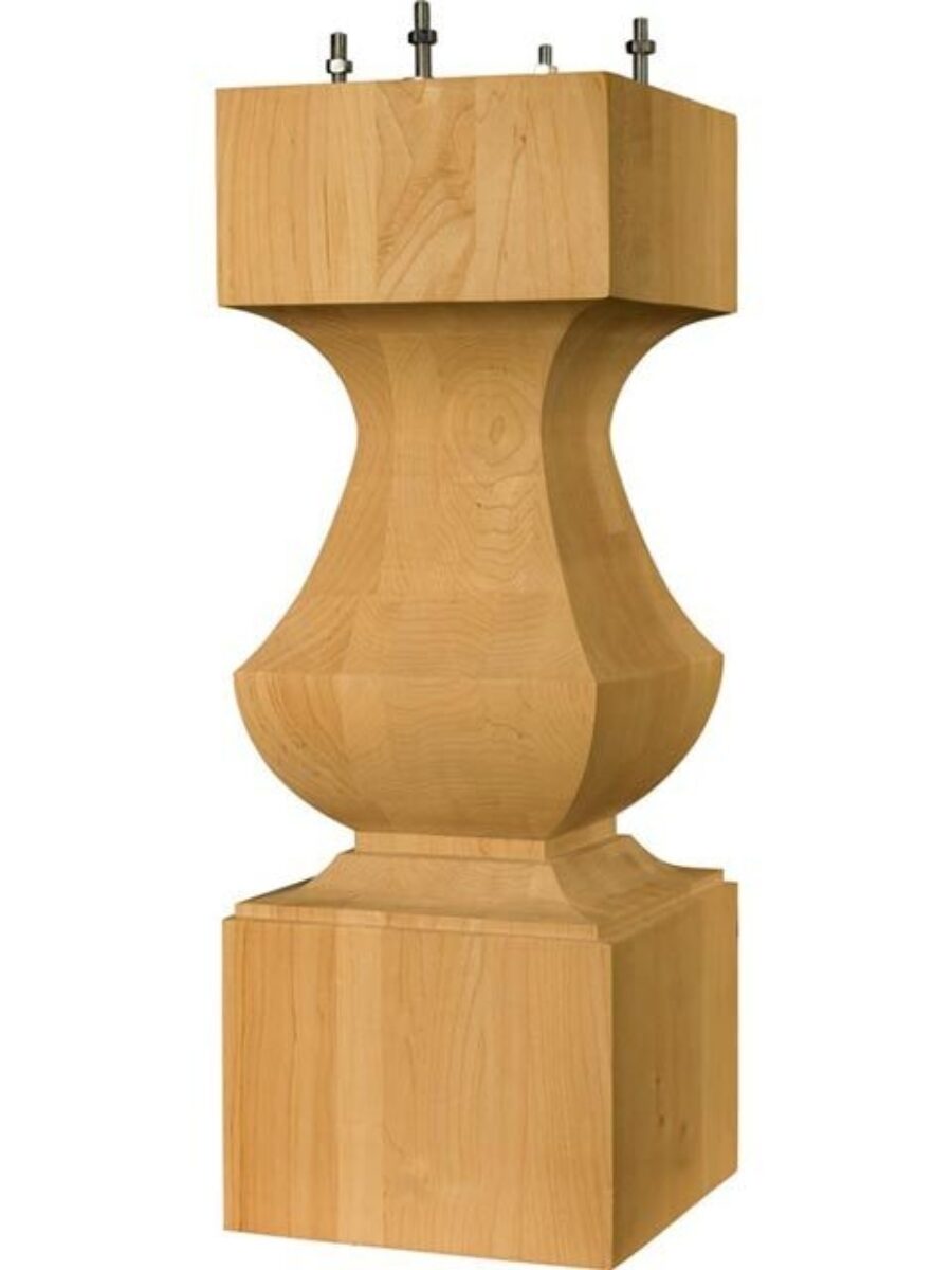 Osborne Wood | Transitional Table Pedestal (No Holes)