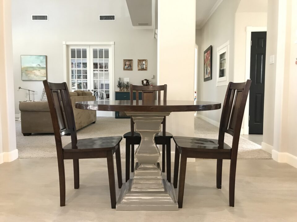 Osborne Wood | Transitional Table Pedestal (No Holes)