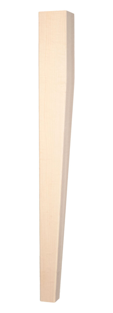 Four Sided Tapered Kitchen Island Leg with Rounded Edges - Thumbnail 5